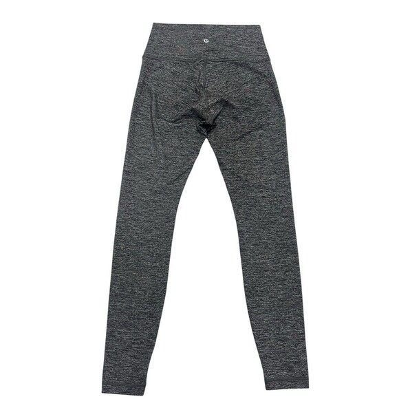 LULULEMON Wunder Under Hi-Rise Leggings 28" Heathered Black Yoga Tight Pant Sz 6 - Picture 4 of 8